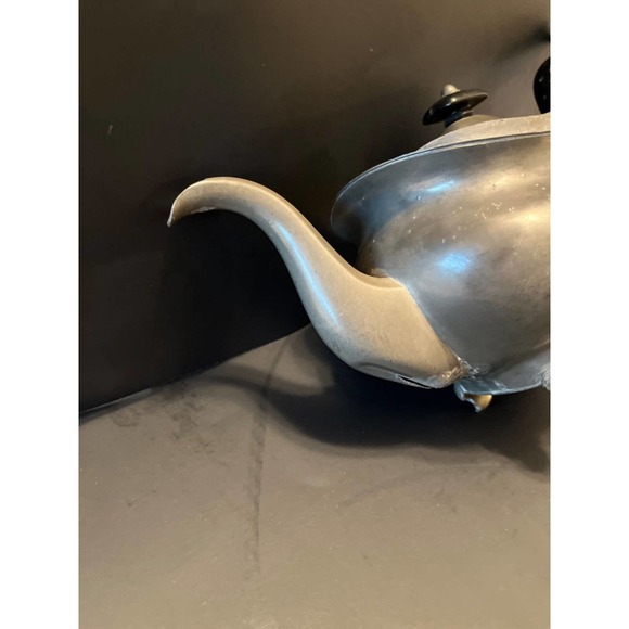 Original Antique Dixon & Son Coffee Footed Teapot Wood Handle 1800s - Picture 10 of 12